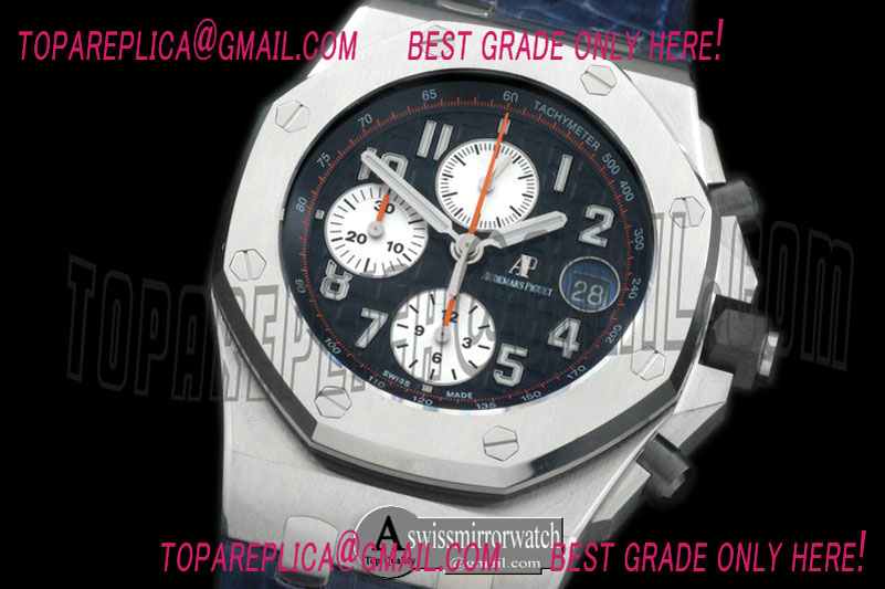 Audemars Piguet 2014 Royal Oak Chrono 26470 Navy Limited Edtion SS/LE Blue A-7750 Sec@12