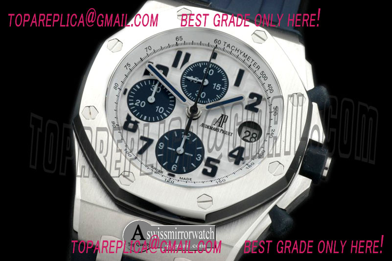 Audemars Piguet Royal Oak Chrono Navy Limited Edition SS/RU Navy A-7750