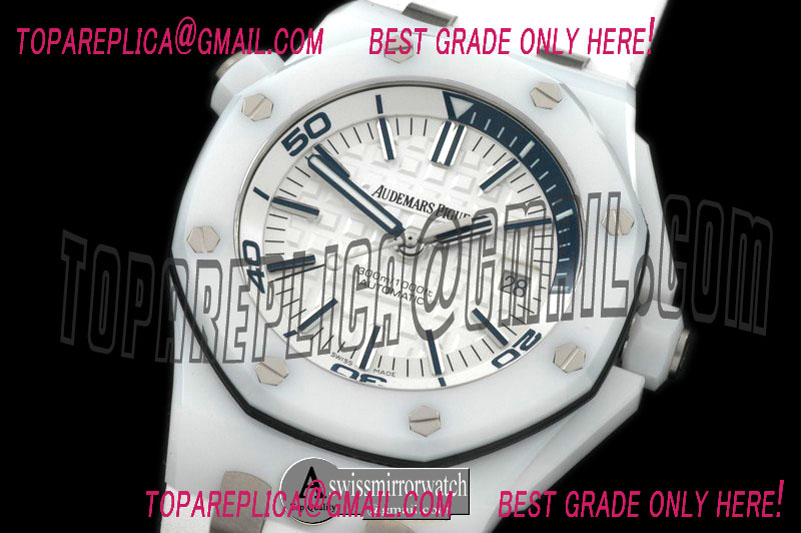 Audemars Piguet White Ceramic Diver CER/RU White Asian 2824