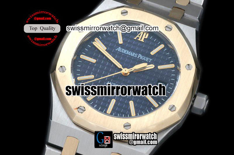 Audemars Piguet Royal Oak Jumbo Auto SS/YG TT Blue Swiss Eta 2824-2