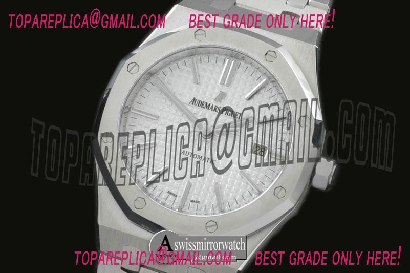 Audemars Piguet Royal Oak 15400 SS/SS White Jap M 9015
