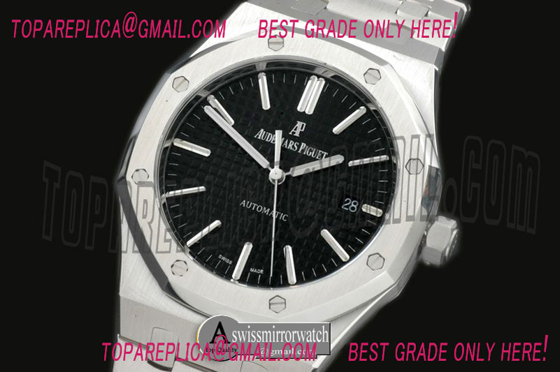 Audemars Piguet Royal Oak 15400 SS/SS Black Jap M 9015