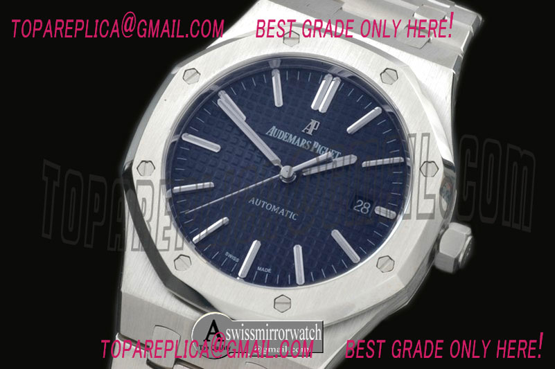 Audemars Piguet Royal Oak 15400 SS/SS Blue Jap M 9015