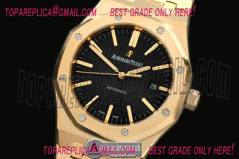 Audemars Piguet Royal Oak 15400 YG/YG Black Jap M 9015