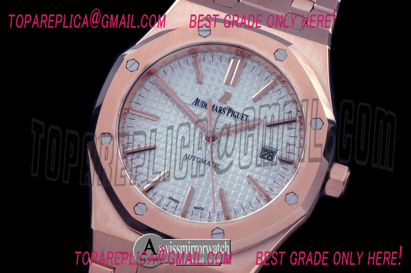 Audemars Piguet Royal Oak 15400 RG/RG White Jap M 9015