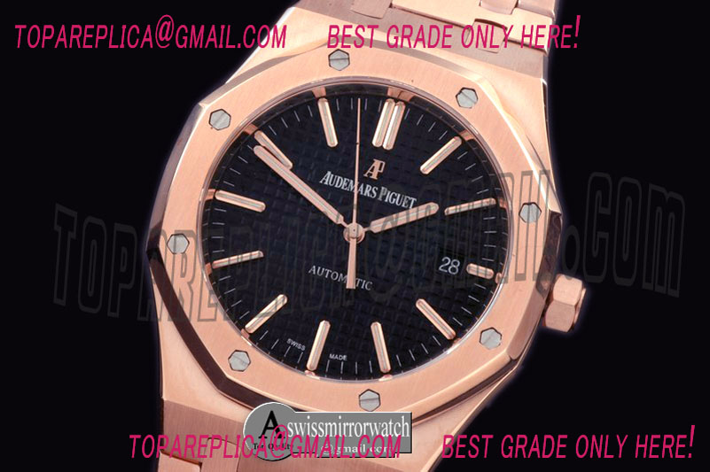 Audemars Piguet Royal Oak 15400 RG/RG Black Jap M 9015