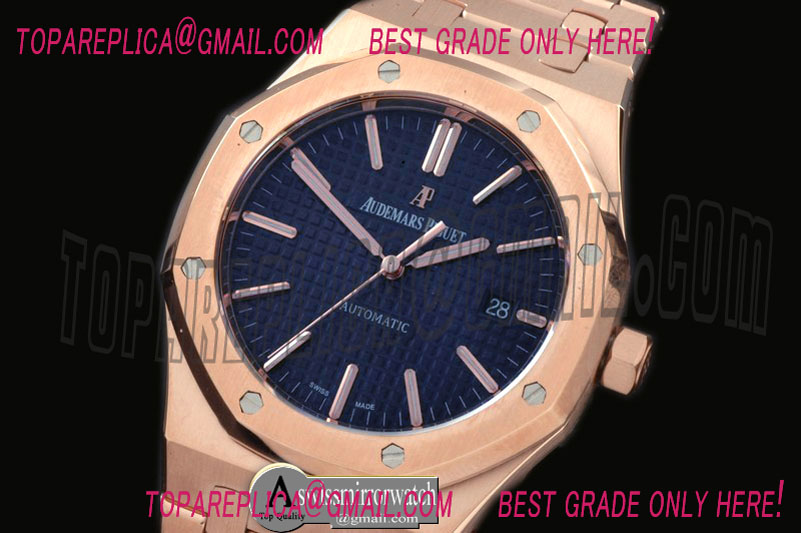 Audemars Piguet Royal Oak 15400 RG/RG Blue Jap M 9015