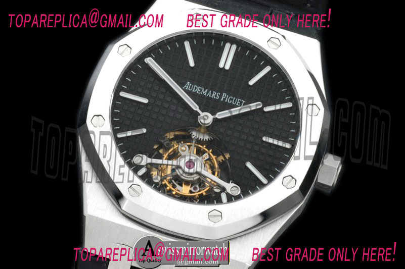 Audemars Piguet Royal Oak Tourbillon SS/LE Black Real Tourbillon