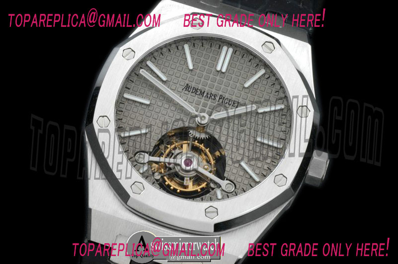 Audemars Piguet Royal Oak Tourbillon SS/LE Grey Real Tourbillon