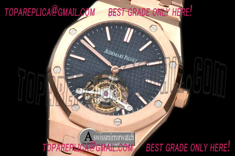 Audemars Piguet Royal Oak Tourbillon RG/RG Blue Real Tourbillon