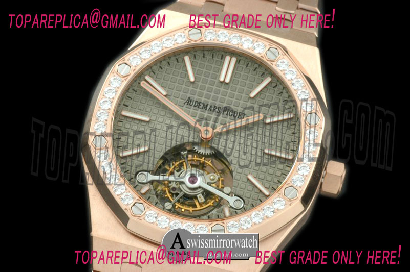 Audemars Piguet Royal Oak Tourbillon RG/RG/Diam Grey Real Tourbillon