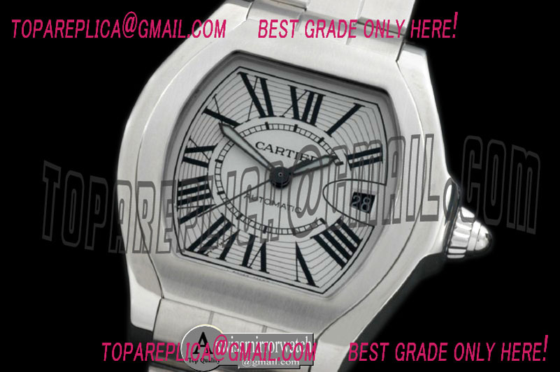 Cartier XXL Roadster SS/SS White Asian 2824