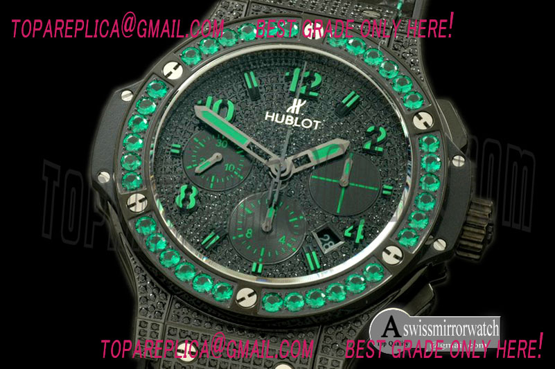 Hublot Big Bang Black Fluo Green PVD/LE A-7750