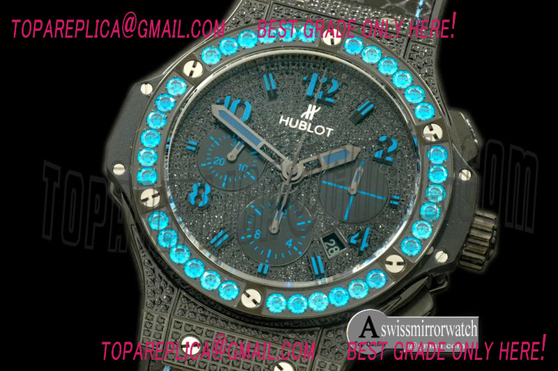 Hublot Big Bang Black Fluo Blue PVD/LE A-7750