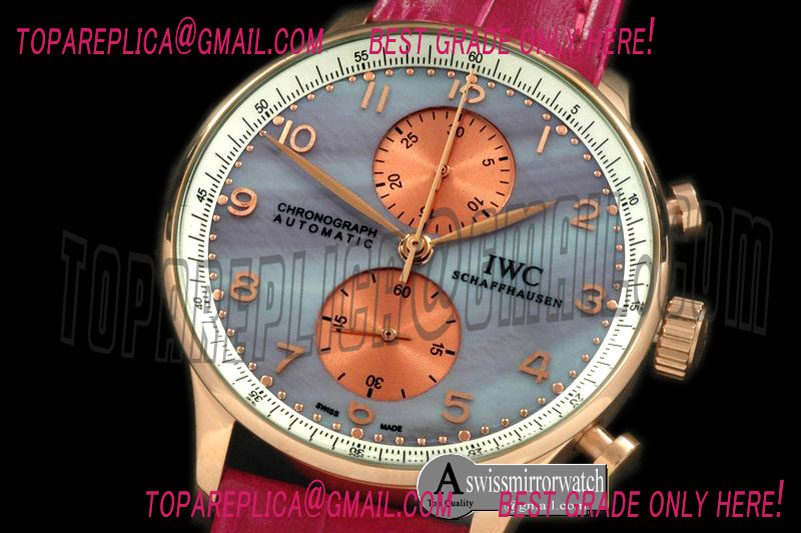 IWC Portuguese Chrono RG/LE MOP L-Blue Jap OS20