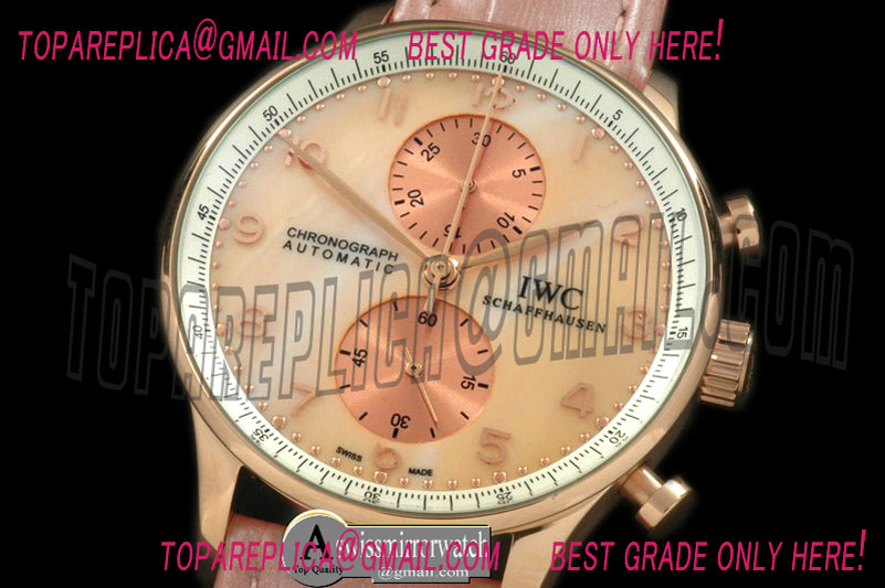 IWC Portuguese Chrono RG/LE MOP Rose Jap OS20