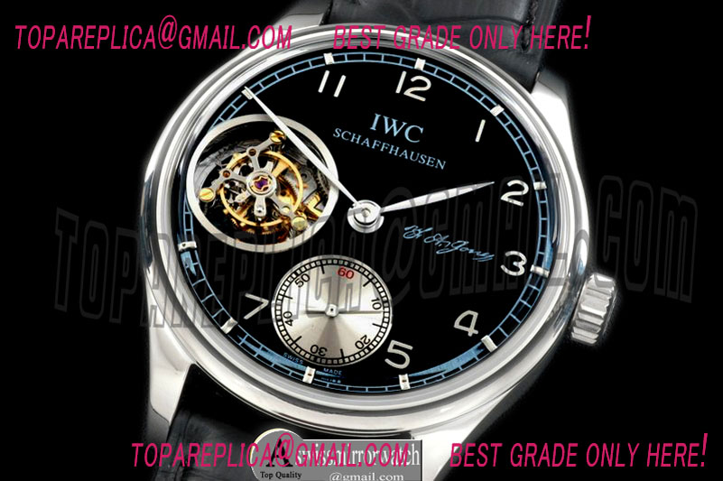 IWC Portugese FA Jones Tourbillon SS/LE Black Tourbillon
