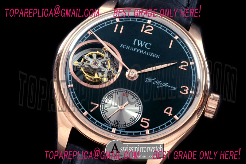 IWC Portugese FA Jones Tourbillon RG/LE Black Tourbillon
