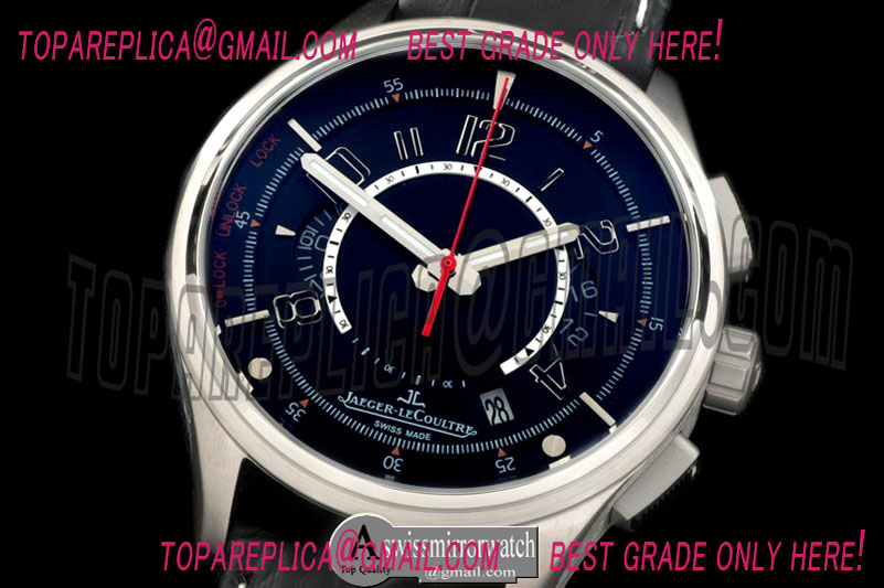 Jaeger-LeCoultre Master Compressor Chrono SS/LE Black Jap OS Chrono Quartz