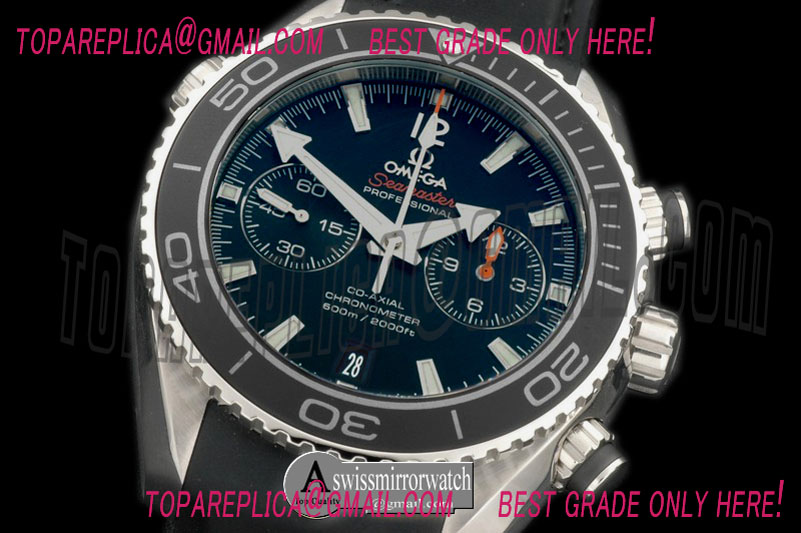 Omega Planet Ocean Chrono SS/RU Blk 7750