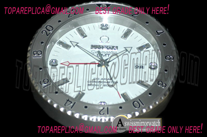 Omega Dealer Clock Seamaster GMT Style Swiss Quartz