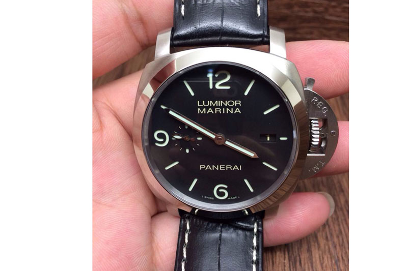 Panerai PAM312 P 1:1 ZF Best Edition on Black Leather Strap ZP9000