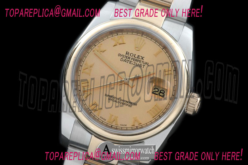 Rolex SS/YG Oyster Gold Roman Swiss Eta 2836-2