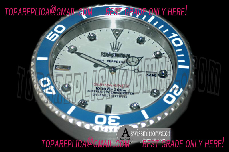 Rolex Dealer Clock Submarina Style Swiss Quartz