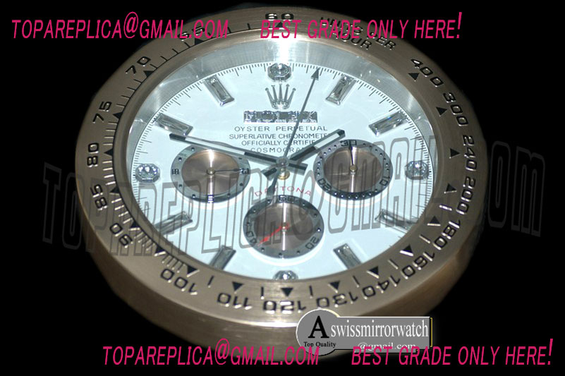 Rolex Dealer Clock Daytona Style Swiss Quartz