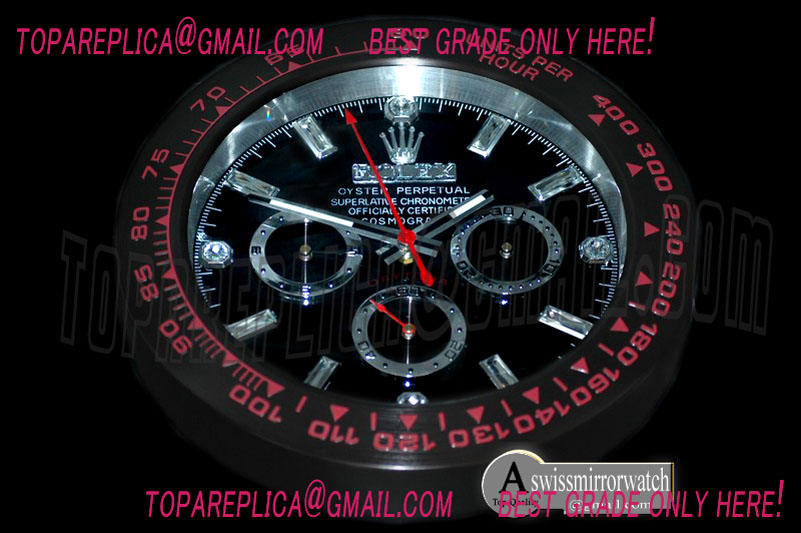 Rolex Dealer Clock Daytona Style Swiss Quartz