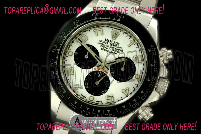 Rolex Daytona 116519 SS/CER/SS Black Num A-7750 Sec@6