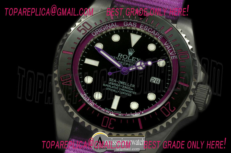 Rolex DeepSea Watch What if Edition PVD Blk/Pur A2813