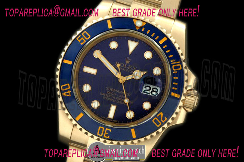 Rolex 116619 Blue FG/Diam Sub Asian 2836/3135
