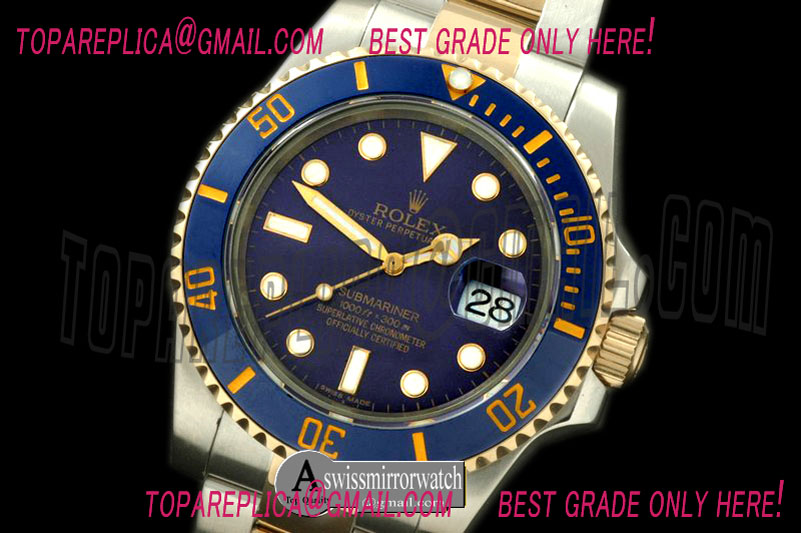 Rolex 116613 Blue TT Sub Asian 2836/3135