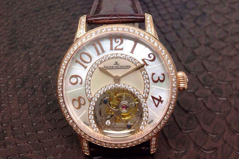 Jaeger LeCoultre Haute Joaillerie Tourbillon RG/LE Diamond Bezel Flying Tourbillon