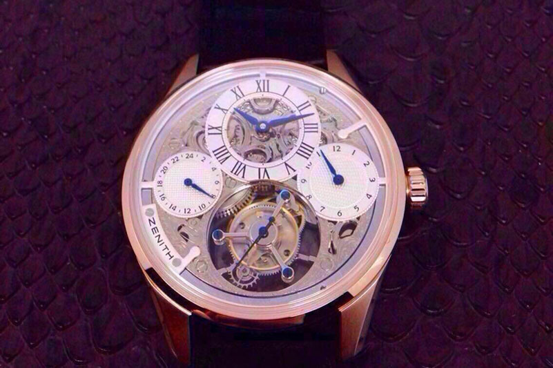 Zenith Real Tourbillon Watches Rose Gold