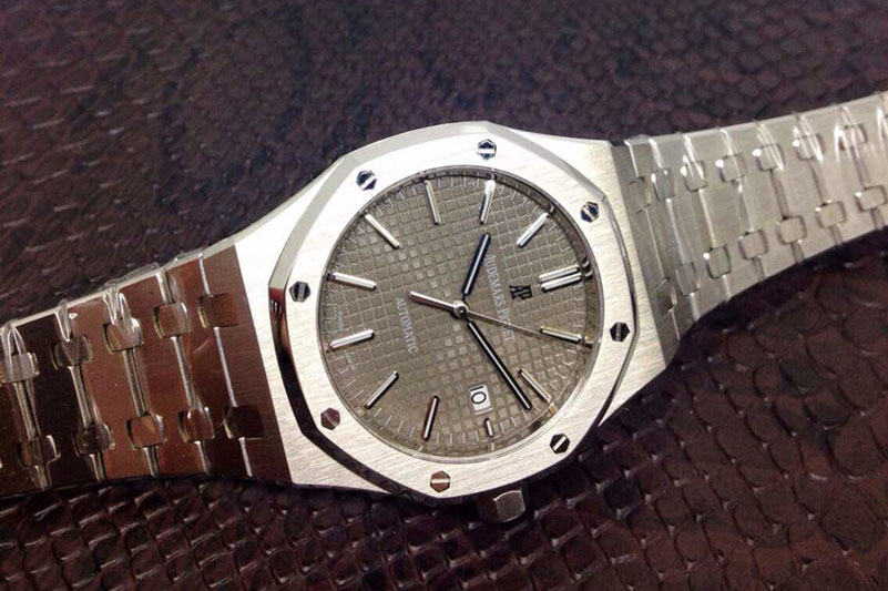 Audemars Piguet Royal Oak 41mm 15400 1:1 Best Edition Grey Dial on SS Bracelet MIYOTA9015