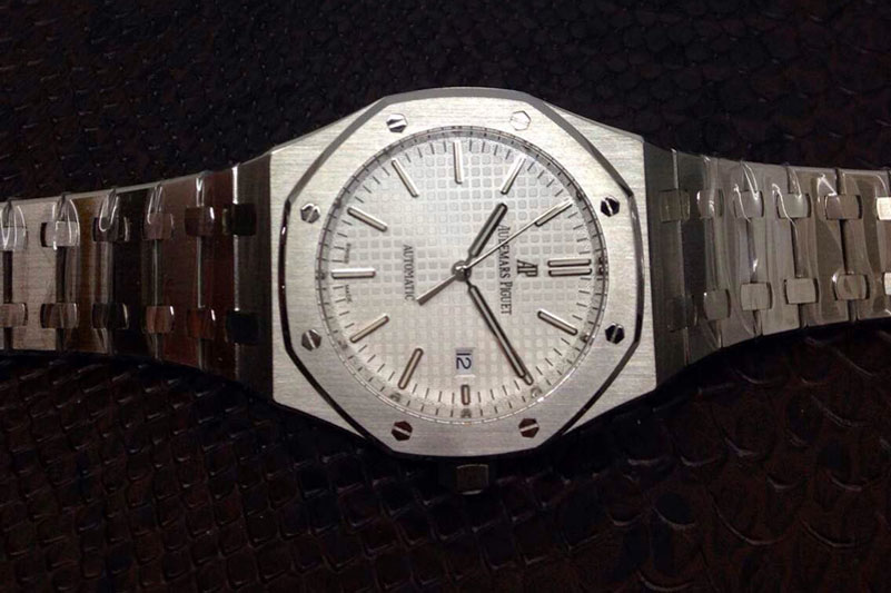 Audemars Piguet Royal Oak 41mm 15400 1:1 Best Edition Silver Dial on SS Bracelet MIYOTA9015