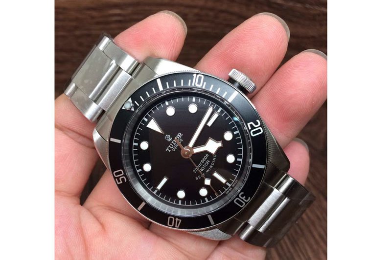 Tudor Heritage Black Bay ZF Best Edition Black Bezel Black Dial on SS Bracelet A2824