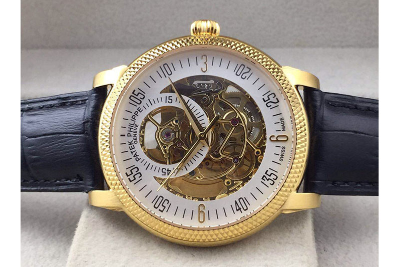 Patek Philippe Calastrava Skeleton YG/LE White A2824