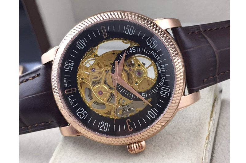 Patek Philippe Calastrava Skeleton RG/LE White Black