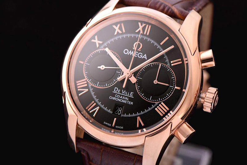 Omega De Ville Chrono RG/LE Brown Dial A9300