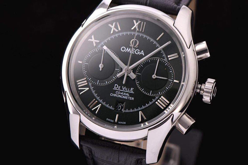 Omega De Ville Chrono SS/LE Blck Dial A9300