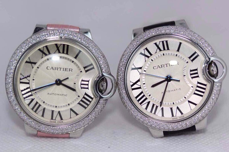 Ballon de Cartier 36mm 1:1 JF Diamond Bezel SS/LE Watches Asian 2688