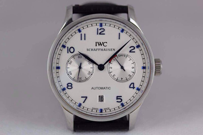 IWC Portuguese 7 Days SS/LE White/Blue Asia 21J 21600bph