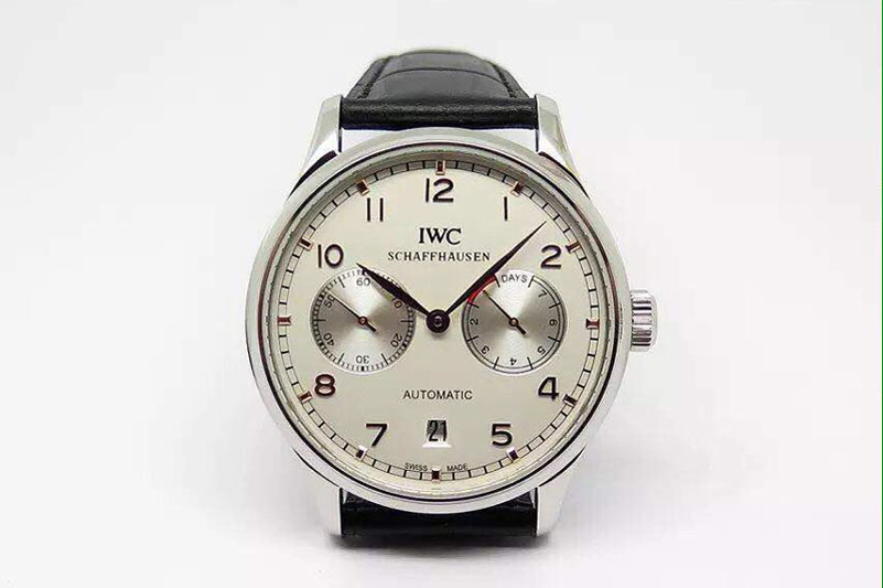 IWC Portuguese 7 Days SS/LE White/Blue Asia 21J 21600bph