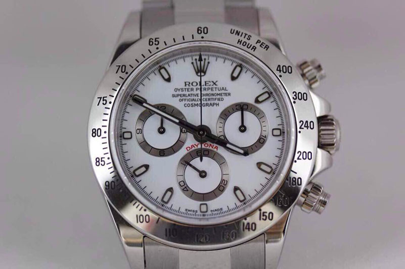 Rolex Daytona 116520 JF White Dial on SS Bracelet A7750