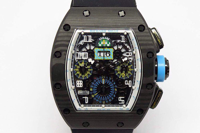 Richard Mille Dubial Limited Ed Forged Carbon SS/RU Asian 7750