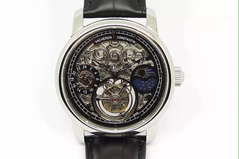 Vacheron Constantin Skeleton Tourbillon Moonphase/PR SS/LE Black