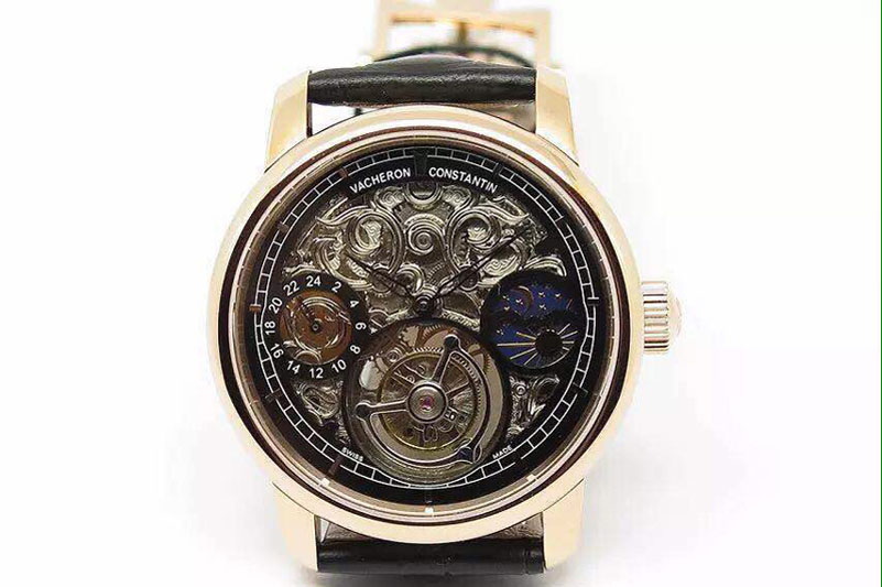 Vacheron Constantin Skeleton Tourbillon Moonphase/PR RG/LE Black